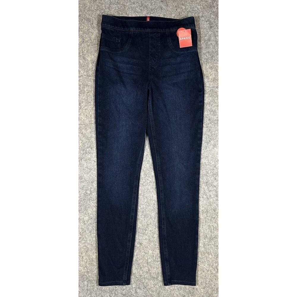 Spanx Ankle Jean-ish Leggings Women’s S Blue Slimming Pull On Stretch Shaping